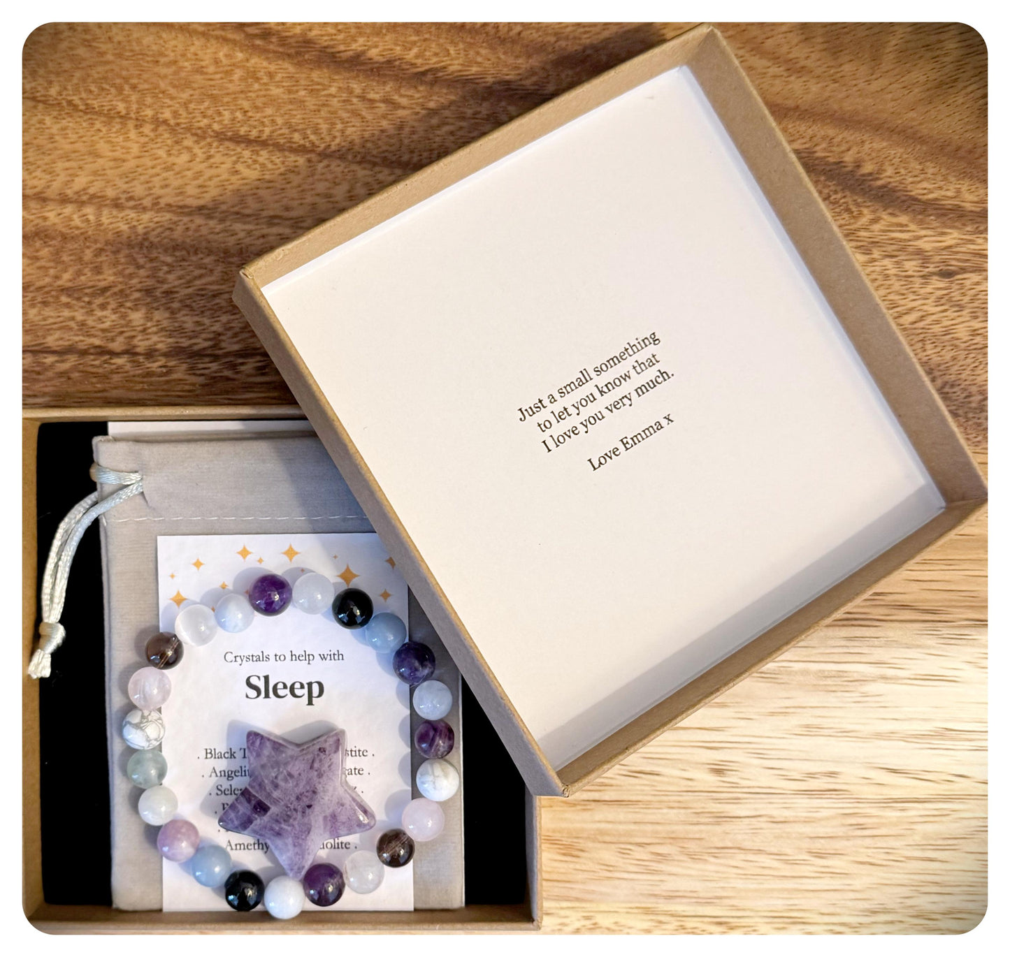 Sleep Bracelet, Stress Anxiety Support, Relaxation Bracelet, Better Sleep, Gemstone Sleep Gift, Menopause Gift