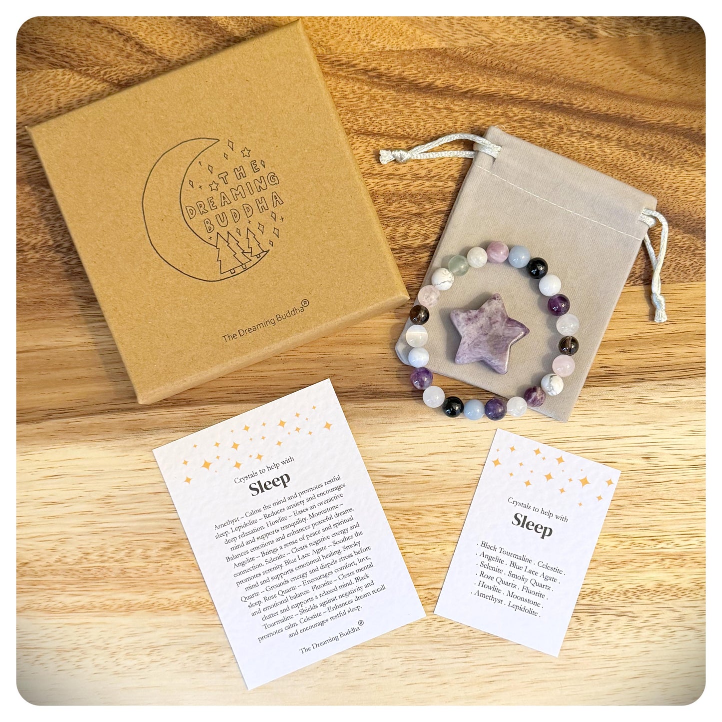 Sleep Bracelet, Stress Anxiety Support, Relaxation Bracelet, Better Sleep, Gemstone Sleep Gift, Menopause Gift