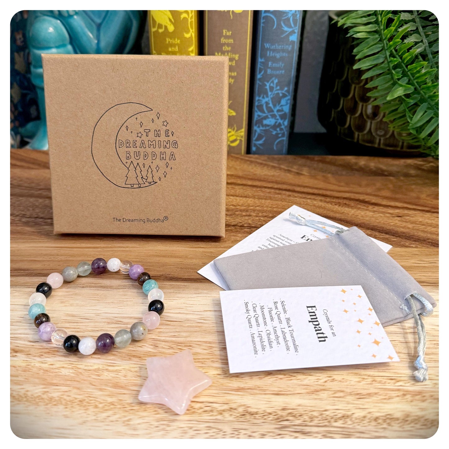 Empath Shield Crystal Bracelet, Psychic Protection Bracelet, Healing Energy Jewellery, Negative Energy Protection, Emotional Vampire Shield