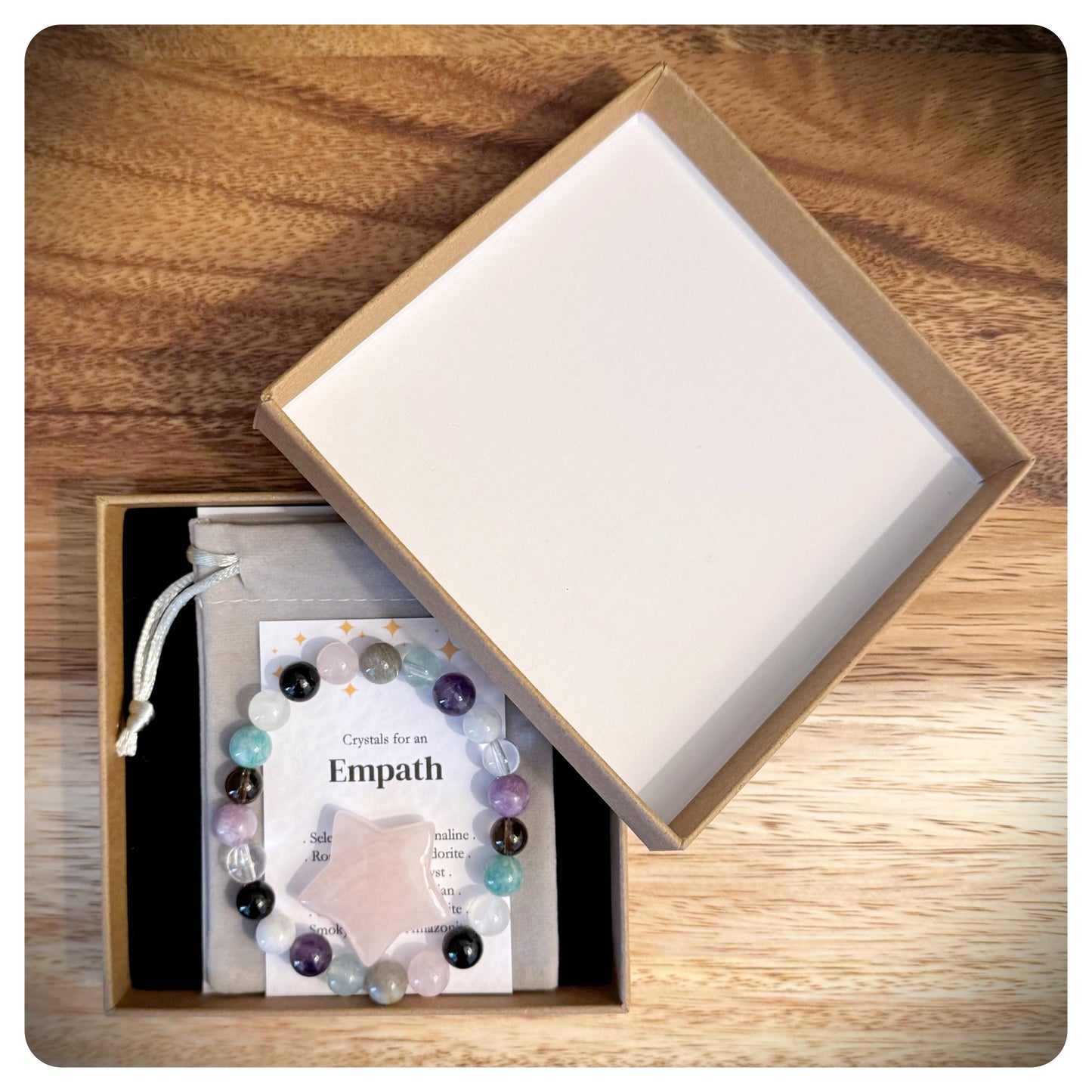 Empath Shield Crystal Bracelet, Psychic Protection Bracelet, Healing Energy Jewellery, Negative Energy Protection, Emotional Vampire Shield