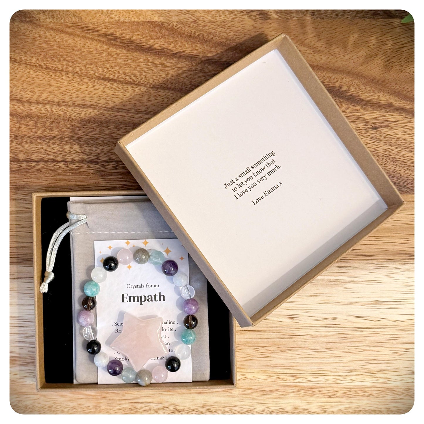 Empath Shield Crystal Bracelet, Psychic Protection Bracelet, Healing Energy Jewellery, Negative Energy Protection, Emotional Vampire Shield