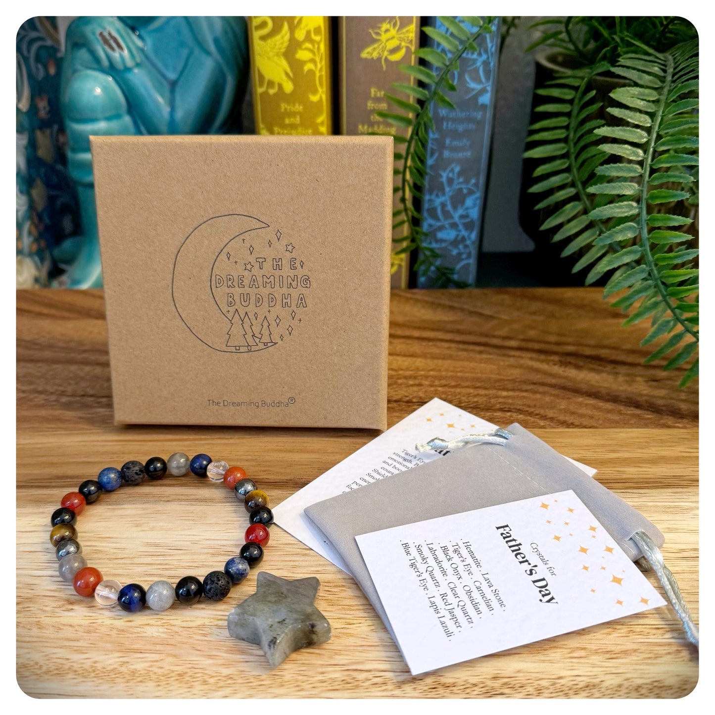 Father's Day Bracelet, Gifts for Dad, Crystal Bead Bracelet, Fathers Day Gift, Dad Jewellery, Men's Bracelets, Personalised Gift