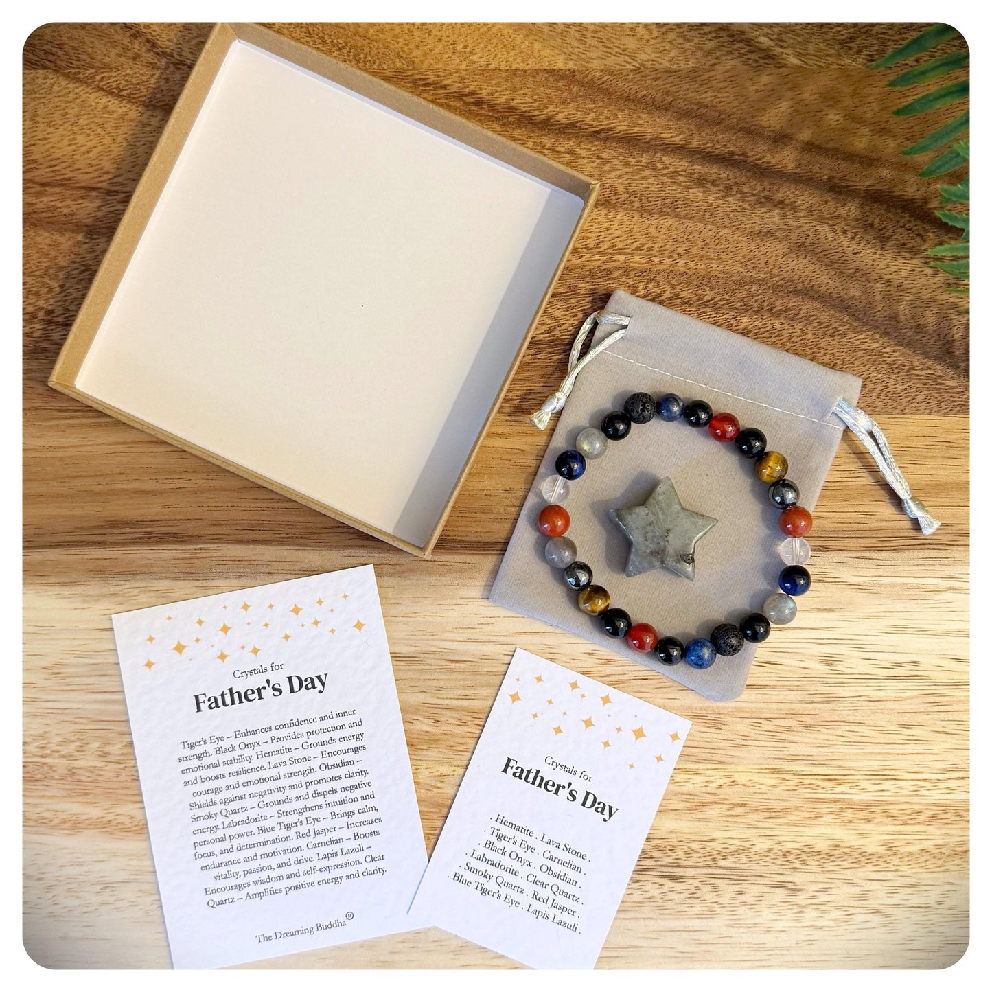 Father's Day Bracelet, Gifts for Dad, Crystal Bead Bracelet, Fathers Day Gift, Dad Jewellery, Men's Bracelets, Personalised Gift