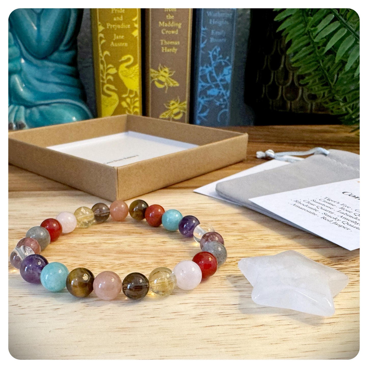 Women's Confidence Crystal Bracelet, Empowering Gemstone Bracelet, Positive Energy Jewellery, Self Belief Gift for Her, Interview Support