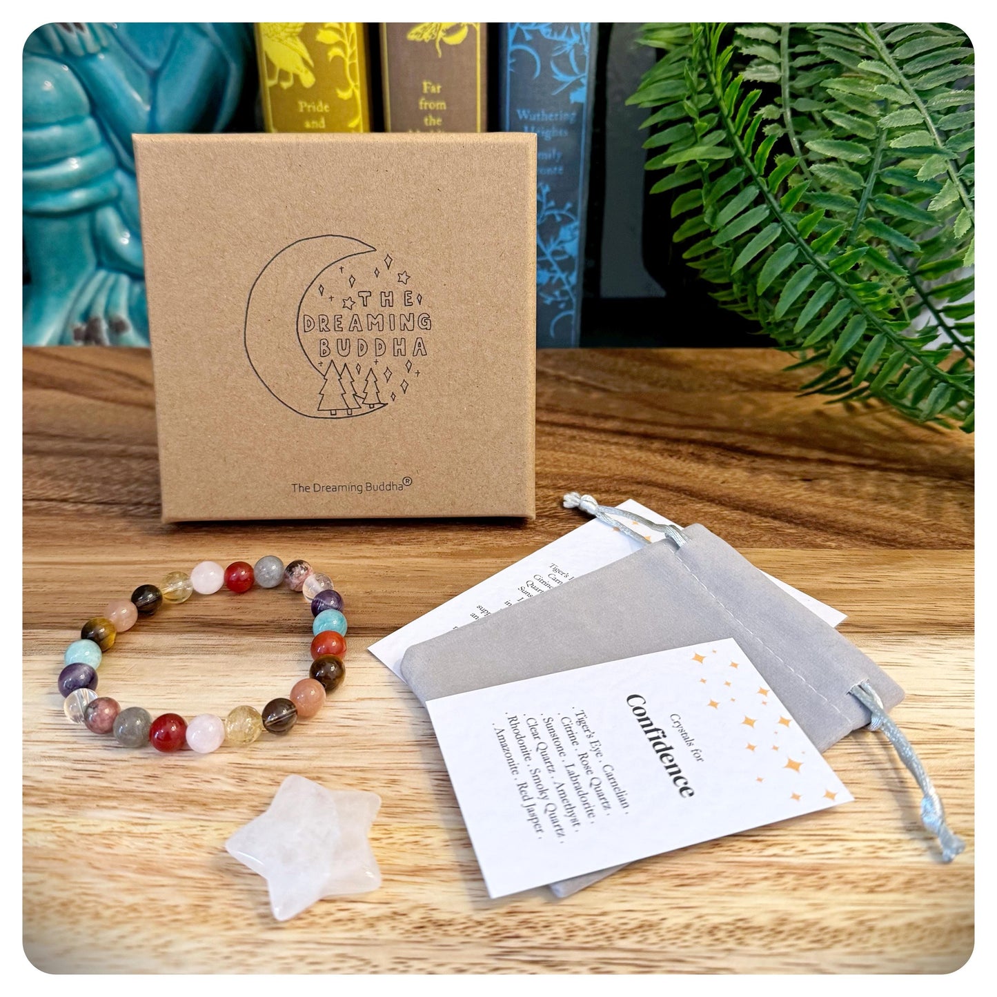 Women's Confidence Crystal Bracelet, Empowering Gemstone Bracelet, Positive Energy Jewellery, Self Belief Gift for Her, Interview Support