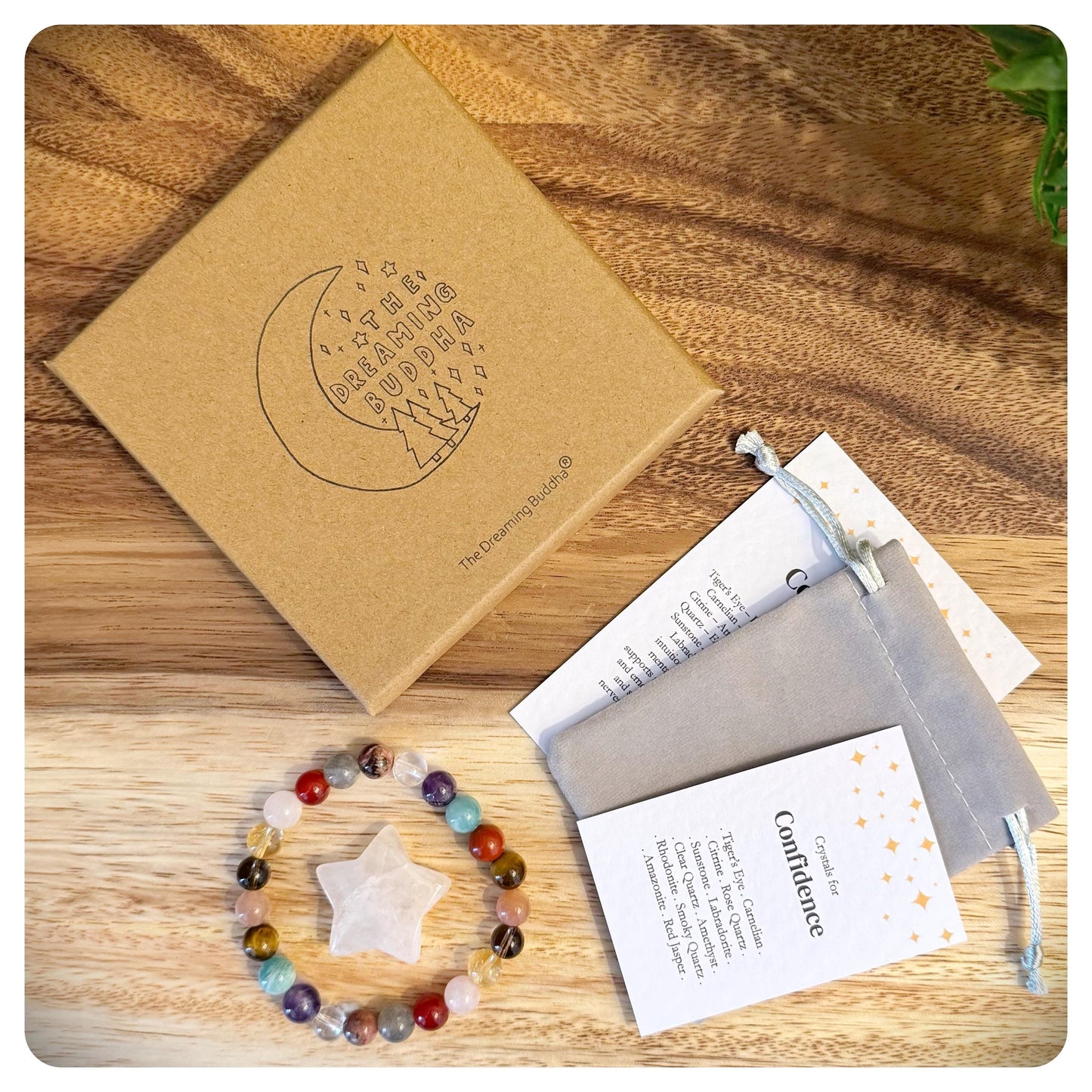 Women's Confidence Crystal Bracelet, Empowering Gemstone Bracelet, Positive Energy Jewellery, Self Belief Gift for Her, Interview Support