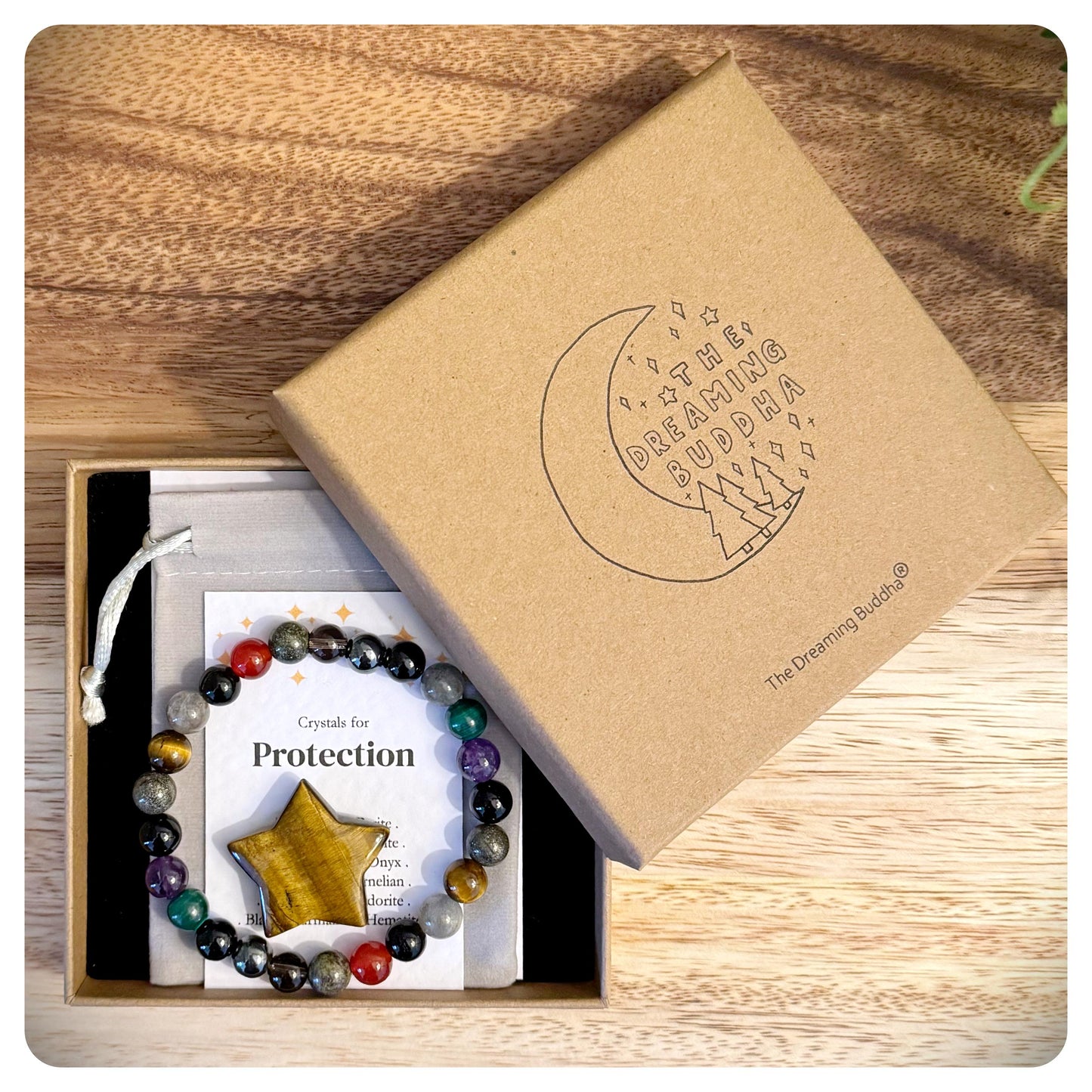 Men's Protection Bracelet, Negative Energy Protective Shield, Mental Health Crystals, Empath Protection, Emotional Wellbeing Gift For Him