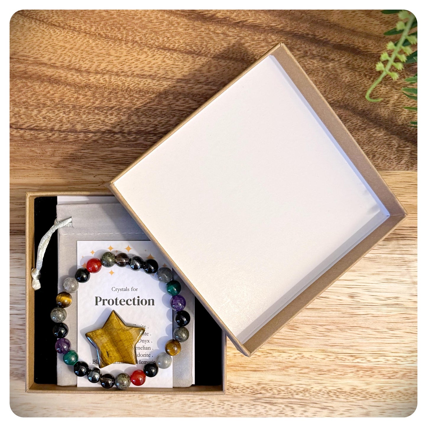 Men's Protection Bracelet, Negative Energy Protective Shield, Mental Health Crystals, Empath Protection, Emotional Wellbeing Gift For Him