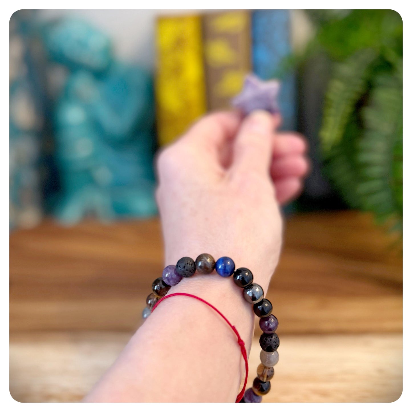 Men's Crystal Anxiety Bracelet, Gemstone Bracelet, Stress Relief Jewellery, Wellness Gift For Him, Mental Health Bracelet