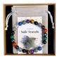 Safe Travel Bracelet for Men, Men's Safe Travel Crystals, Backpacking Bracelet For Him, Gemstone Travel Gift, Sons Travelling Miss You Gift