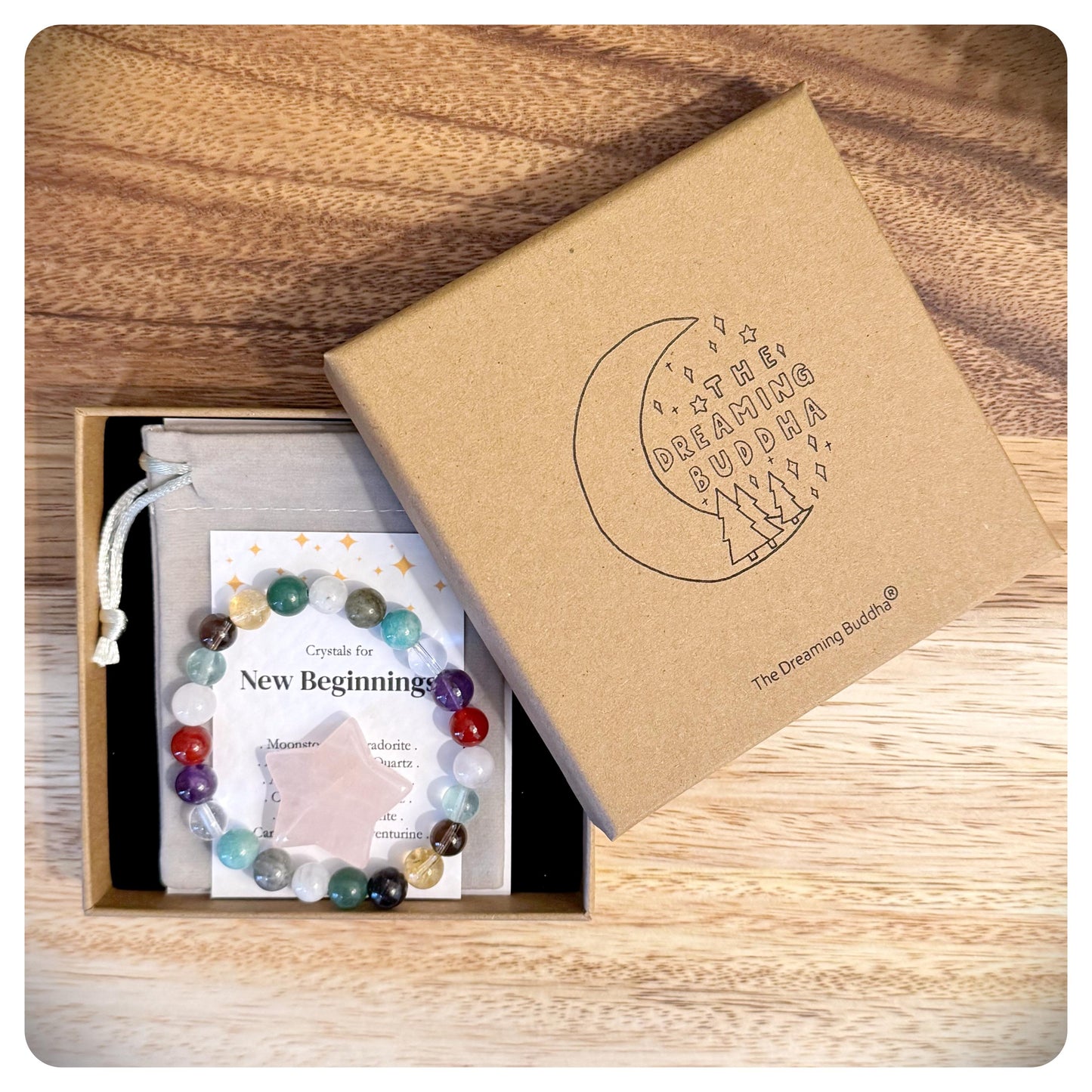 New Beginnings Crystal Bracelet, Fresh Start Gift For Woman, Supportive Motivational Gift, Break Up Gift For Her, New Job School Home Gift