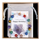 Personalised Happy Birthday Gift, Crystal Birthday Ideas For Her, Celebration Jewellery, Gemstone Birthday Bracelet, Letterbox Birthday Gift