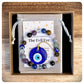Evil Eye Bracelet, Crystal Protection Bracelet, Good Luck Charm, Glass Evil Eye Jewellery, Blue Nazar Bracelet, Psychic Protection Him Her