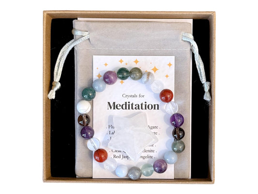 Meditation Bracelet, Mindfulness Jewellery, Relax Unwind Yoga Bracelet, Mental Health Support, Gift For Anxiety Stress Self Care