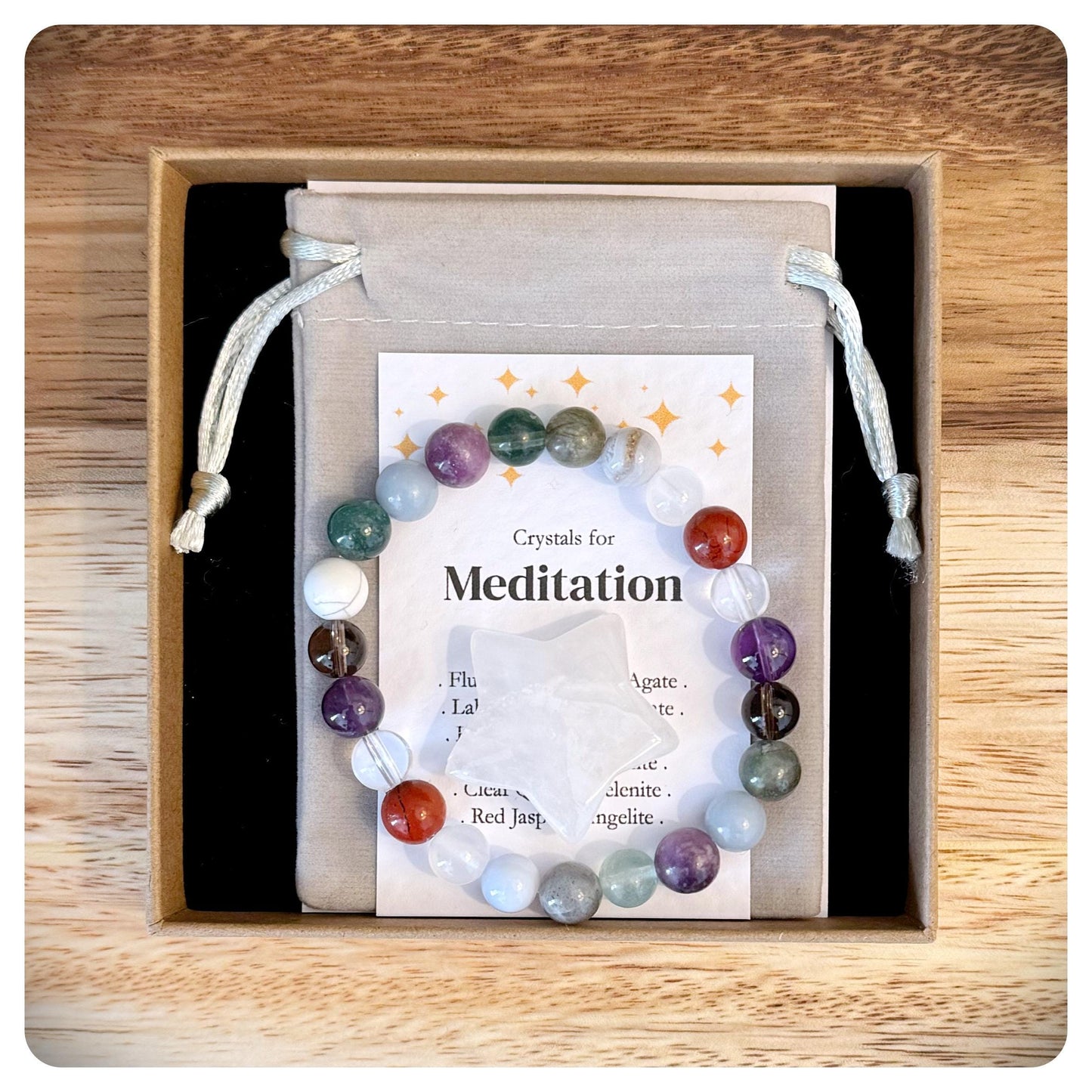 Meditation Bracelet, Mindfulness Jewellery, Relax Unwind Yoga Bracelet, Mental Health Support, Gift For Anxiety Stress Self Care