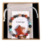 Courage Crystal Bracelet, Healing Gemstone Jewellery, Bravery Bracelet For Her, Women's Emotional Support Gift, Crystals For Strength