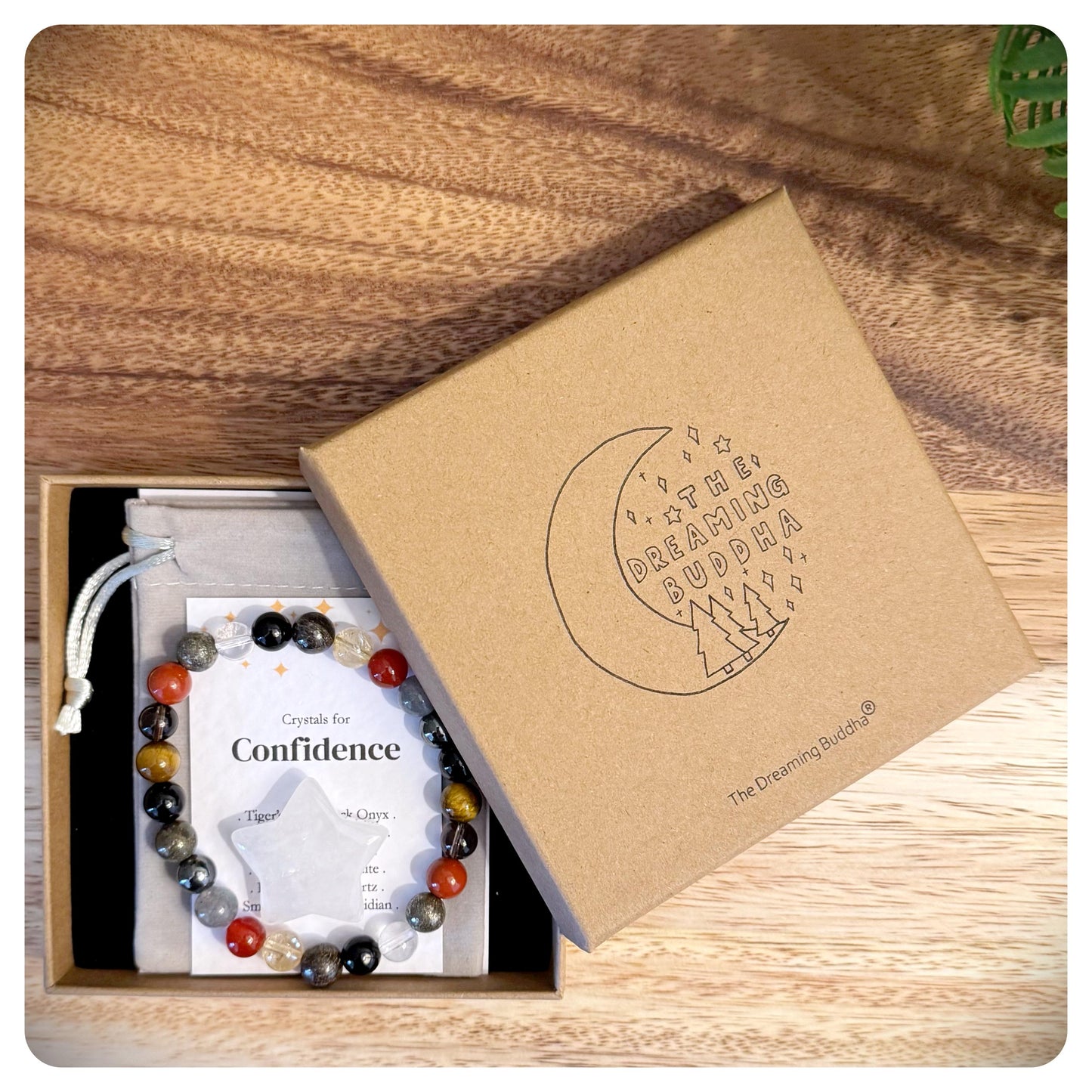 Men's Bracelet for Confidence, Self Belief Gift For Him, Motivational Crystal Bracelet, Self Esteem Jewellery For Man, Interview Gift Him