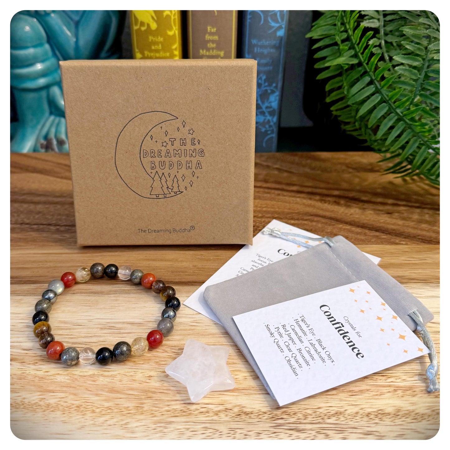 Men's Bracelet for Confidence, Self Belief Gift For Him, Motivational Crystal Bracelet, Self Esteem Jewellery For Man, Interview Gift Him