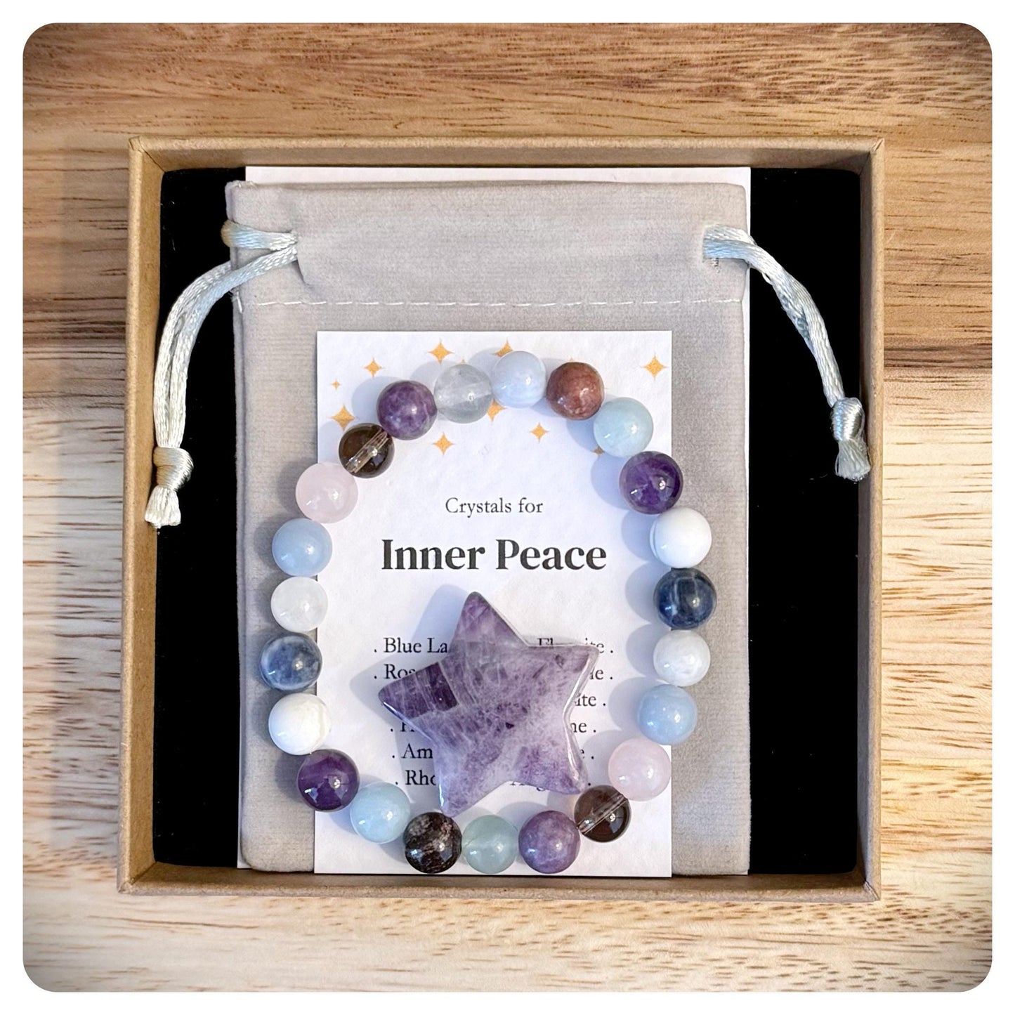Inner Peace Bracelet, Mindfulness Jewellery, Meditation Bracelet, Relaxation Bracelet, Stress Relief, Mental Health Friendship Gift