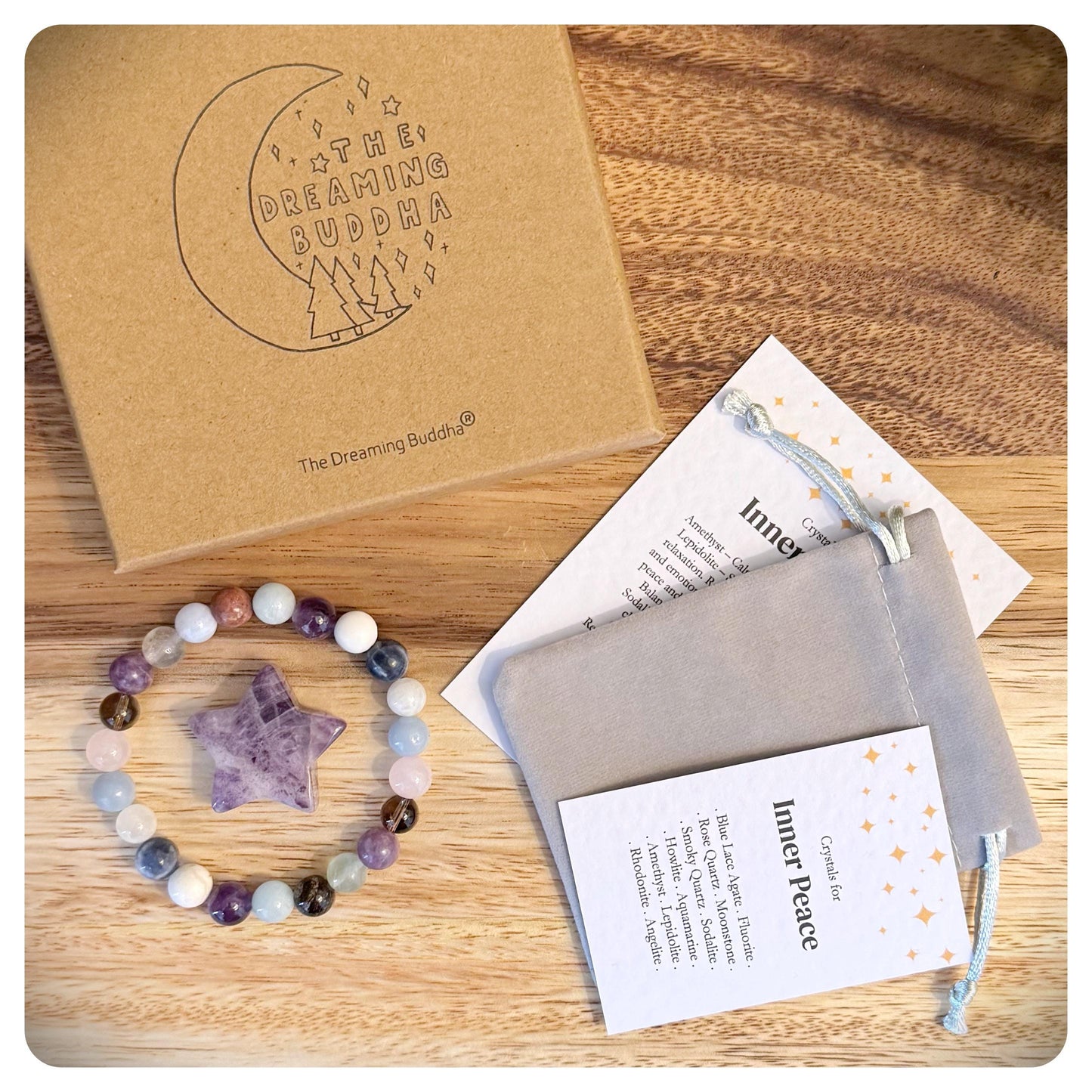 Inner Peace Bracelet, Mindfulness Jewellery, Meditation Bracelet, Relaxation Bracelet, Stress Relief, Mental Health Friendship Gift