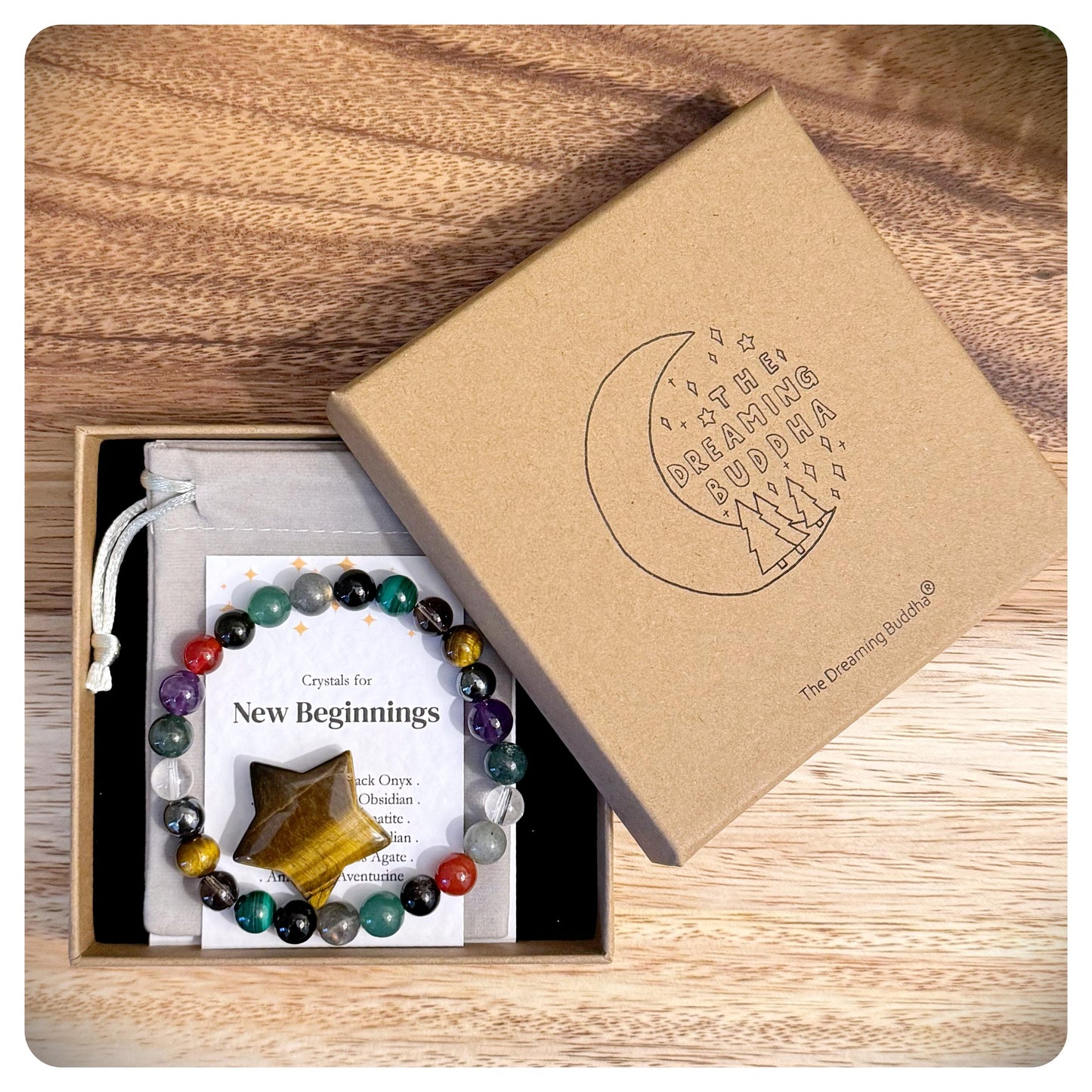 Men's New Beginnings Bracelet, Graduation Crystal Bracelet, Fresh Start Gift Him, Leaving Work Gift For Man, Men's Congratulations Jewellery