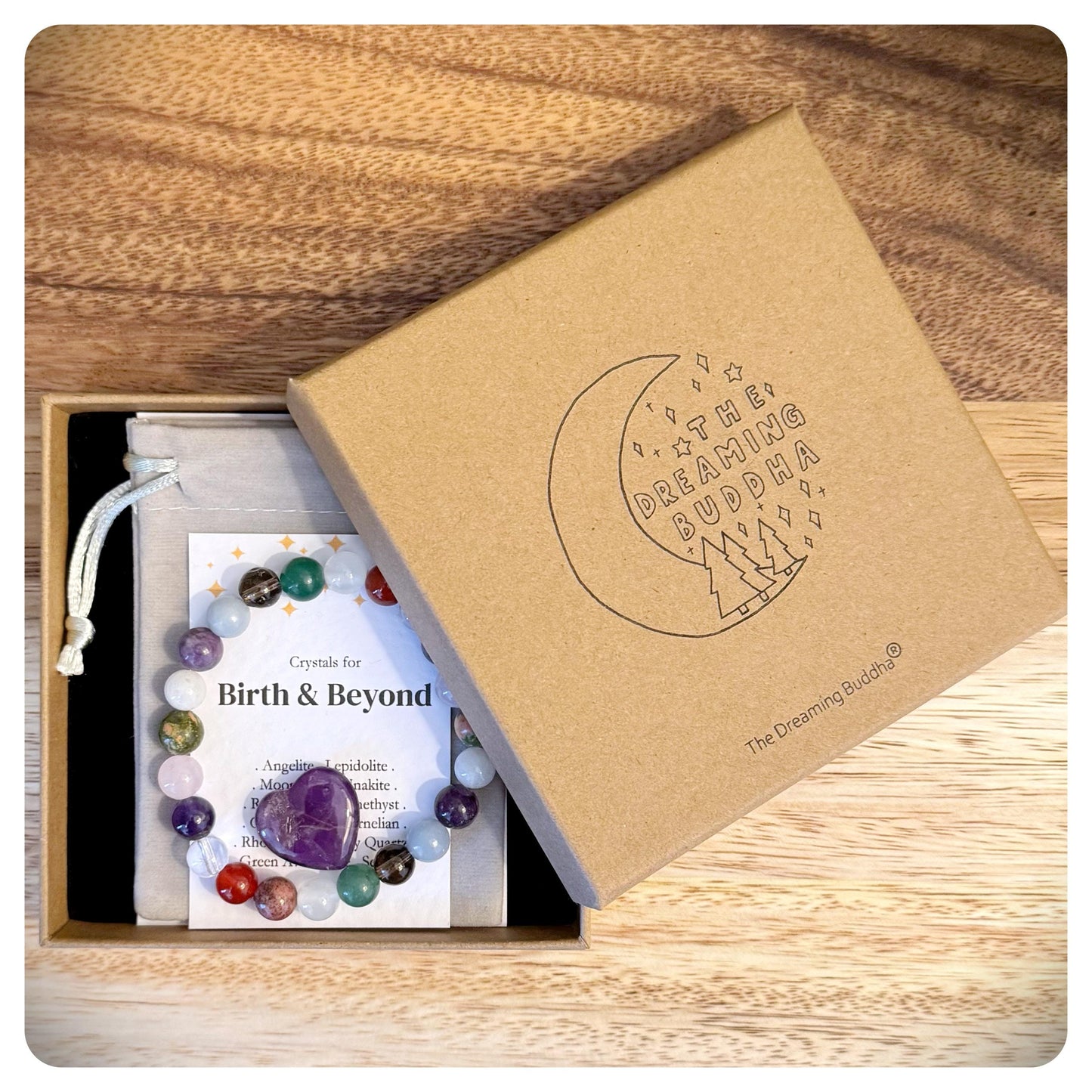 Birth and Beyond Bracelet, Crystal Pregnancy Bracelet, Maternity Jewellery, Baby Shower Gift, New Mum Bracelet, Pregnancy Keepsake