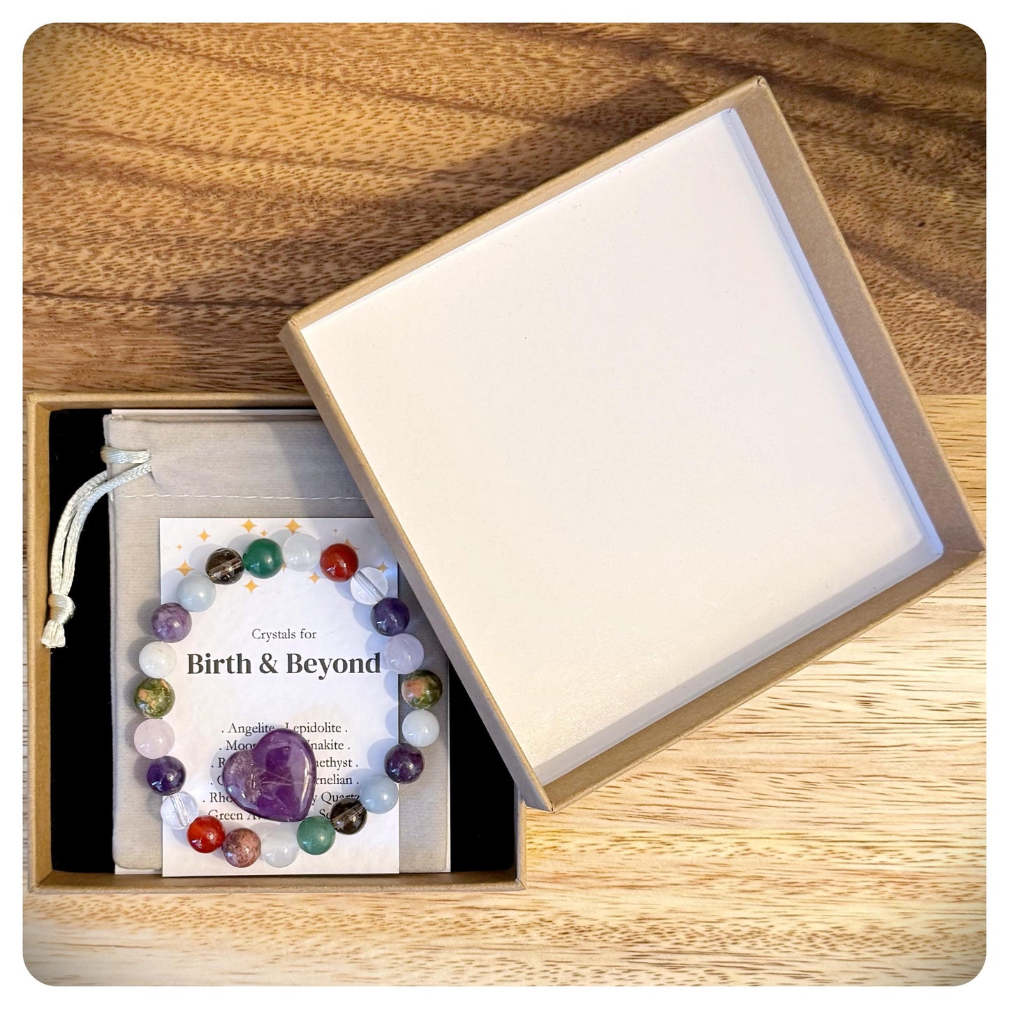 Birth and Beyond Bracelet, Crystal Pregnancy Bracelet, Maternity Jewellery, Baby Shower Gift, New Mum Bracelet, Pregnancy Keepsake