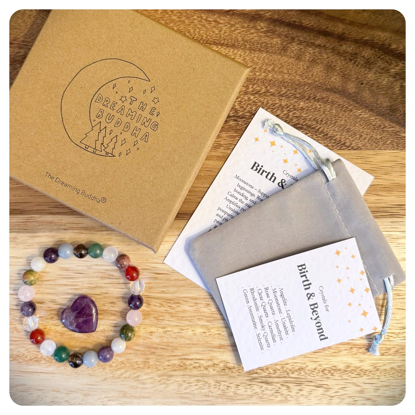 Birth and Beyond Bracelet, Crystal Pregnancy Bracelet, Maternity Jewellery, Baby Shower Gift, New Mum Bracelet, Pregnancy Keepsake