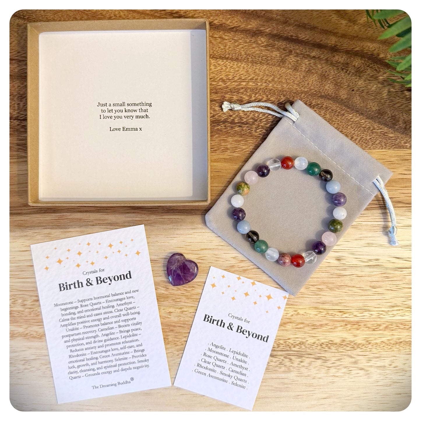 Birth and Beyond Bracelet, Crystal Pregnancy Bracelet, Maternity Jewellery, Baby Shower Gift, New Mum Bracelet, Pregnancy Keepsake