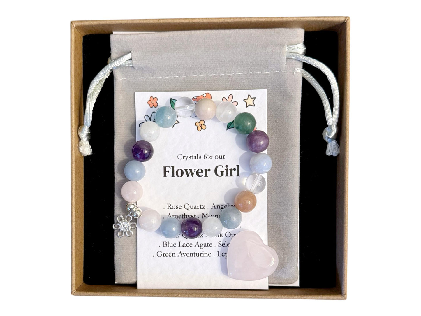 Flower Girl Bracelet, Flower Girl Jewellery, Flower Girl Gift, Flower Girl Proposal, Flower Charm Bracelet, Personalised Flower Girl Gift