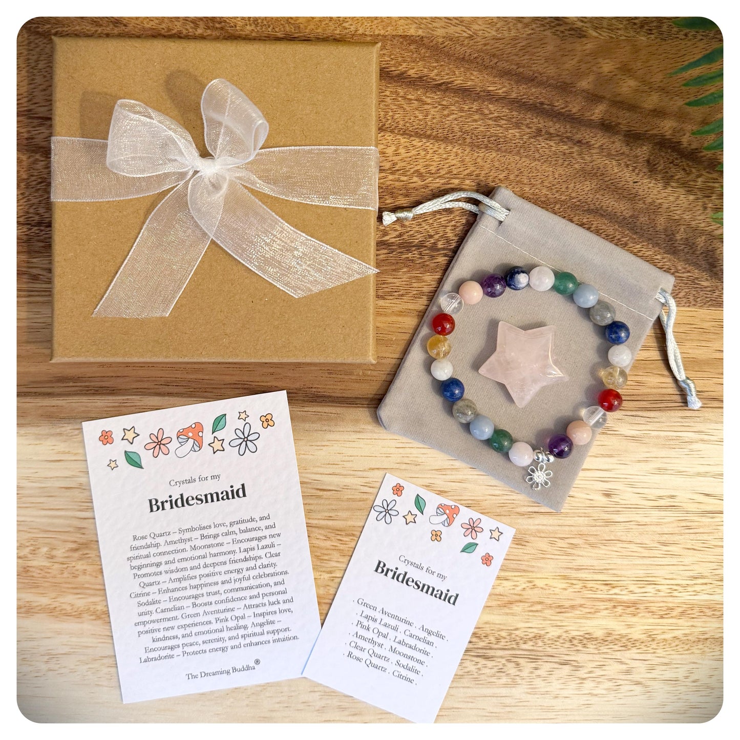 Bridesmaid Crystal Bracelet, Wedding Jewellery Gifts, Bridal Party Gift, Personalised Crystal Bridal Bracelet, Bridesmaid Thank you Gift