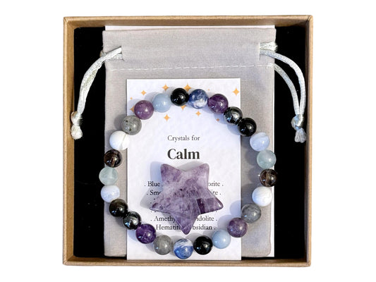 Men's Calm Bracelet, Stress Relief Bracelet, Mindfulness Jewellery, Relaxation Gift, Teenage Son Stress Gift, Work Pressure Bracelet For Him