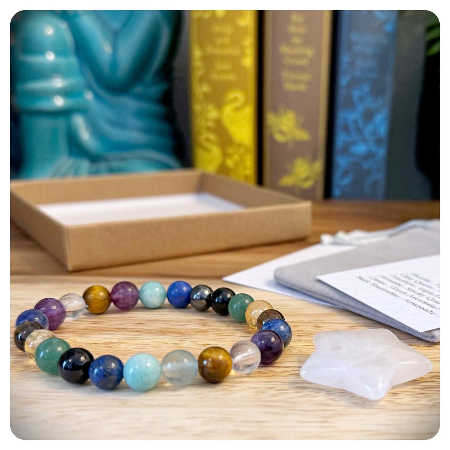 Crystal Exam Bracelet, Student Good Luck Gift, Test Anxiety Relief Crystals, Academic Success, Exam Confidence, Study Aid For Him Her