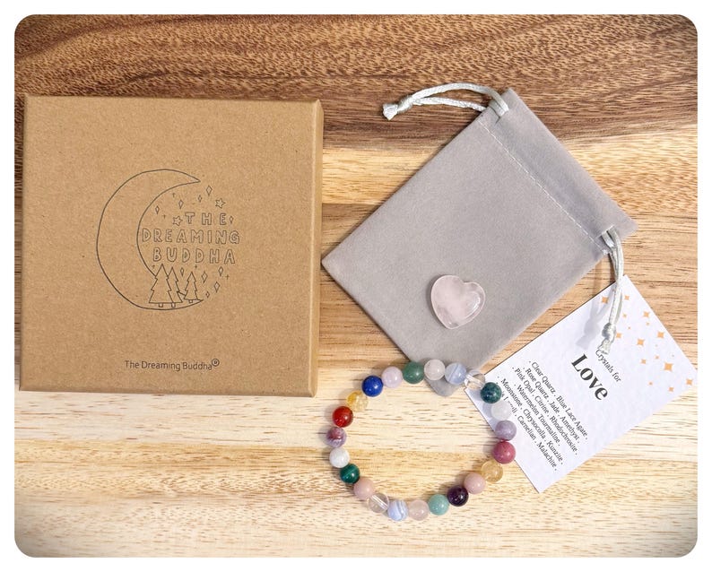 Love Crystal Bracelet For Her With Gift Box, Beaded Bracelets For Her, Anniversary Valentines Wedding Gifts