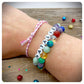 Lucky Friend Friendship Bracelet, Friend Birthday Card, Personalised Braided Bracelet