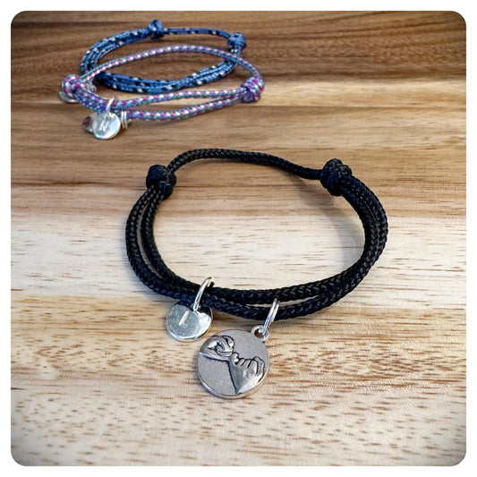Personalised Pinky Promise Bracelet For Him Her Couples Friendship Bracelets Recycled Paracord Eco Friendly Valentines Birthday Gift