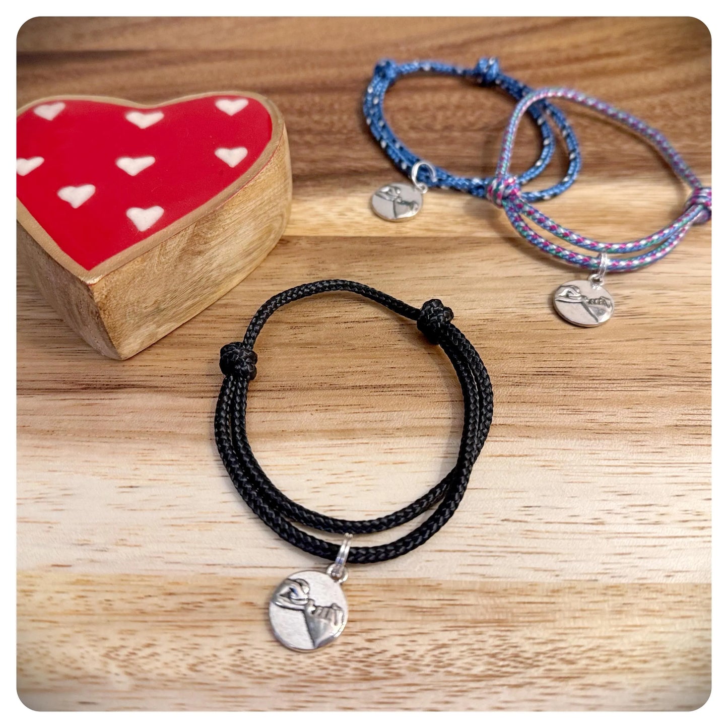 Personalised Pinky Promise Bracelet For Him Her Couples Friendship Bracelets Recycled Paracord Eco Friendly Valentines Birthday Gift