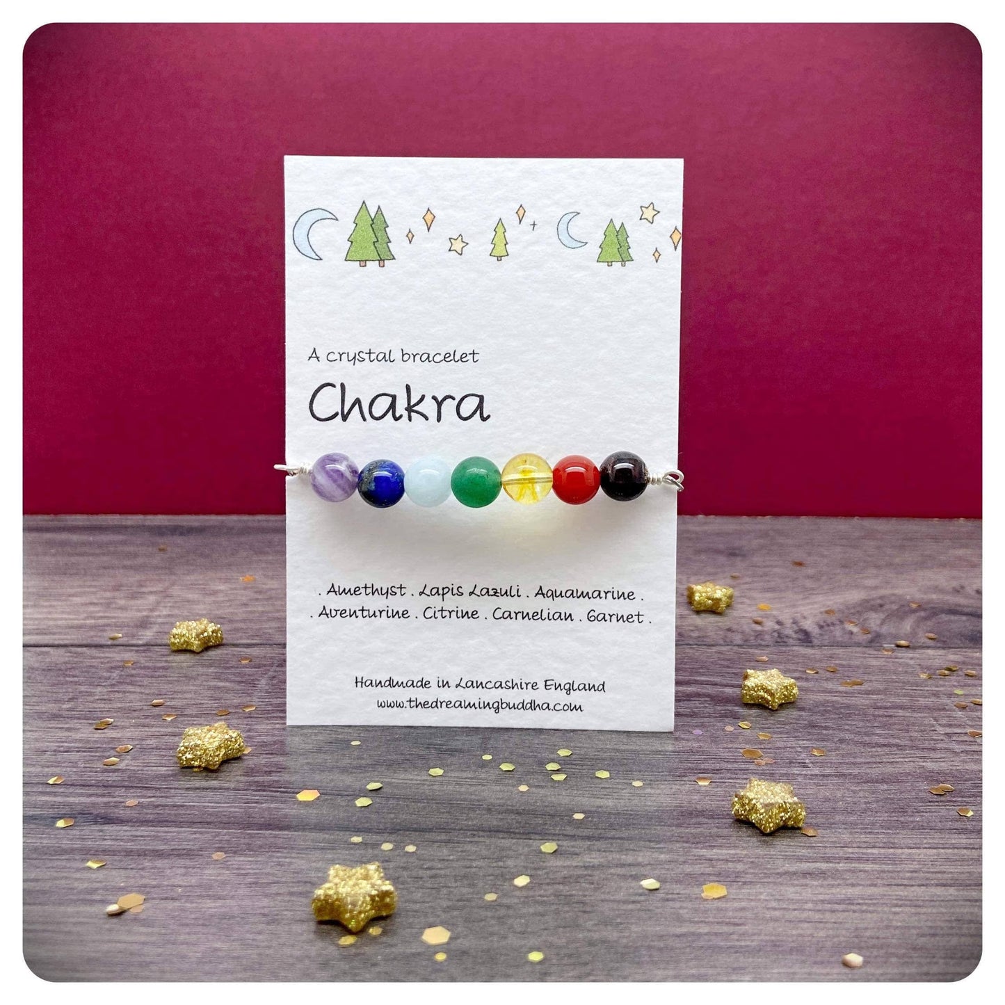 Adjustable 7 Chakra Bracelet, Chakra Balancing Crystal Jewellery, Personalised Chakra Beaded Bracelet, Spiritual Yoga Gift, Chakra Balance