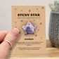 Crystal Study Star Gift, Exam Good Luck Charm, Student Revision Gift, Driving Test Gift, Back to School Keepsake