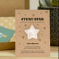 Crystal Study Star Gift, Exam Good Luck Charm, Student Revision Gift, Driving Test Gift, Back to School Keepsake