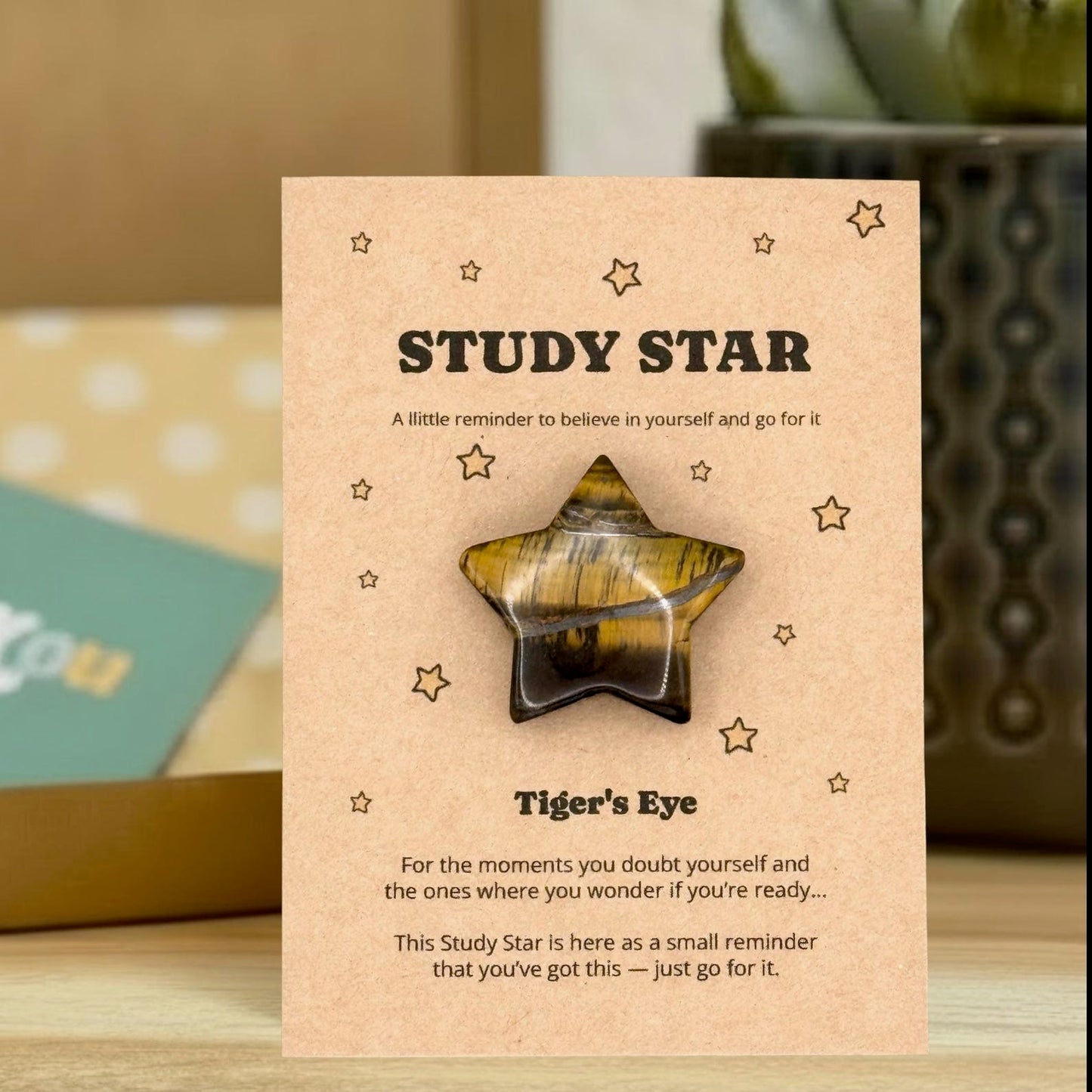 Crystal Study Star Gift, Exam Good Luck Charm, Student Revision Gift, Driving Test Gift, Back to School Keepsake