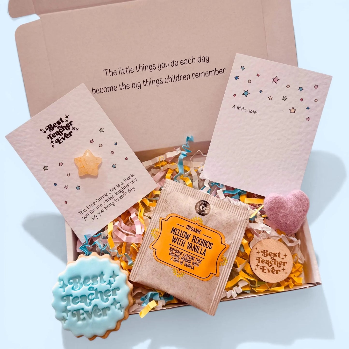 Best Teacher Ever Gift Box, Personalised Teacher Thank You Gift, End of Term Keepsake