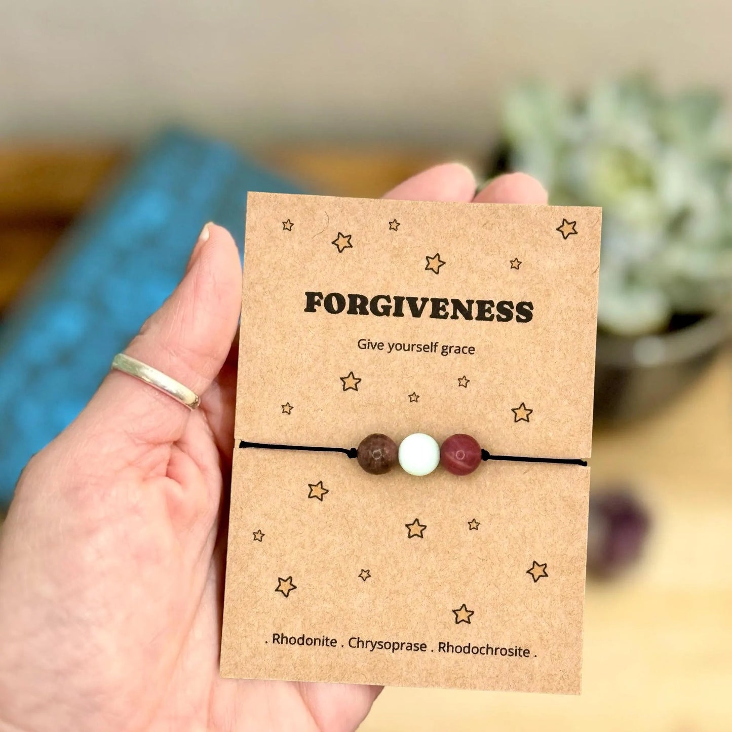 Forgive Yourself Bracelet, Moving On Gift for Her, Encouragement Bracelet, Letting Go Crystal Jewellery, Fresh Start Keepsake