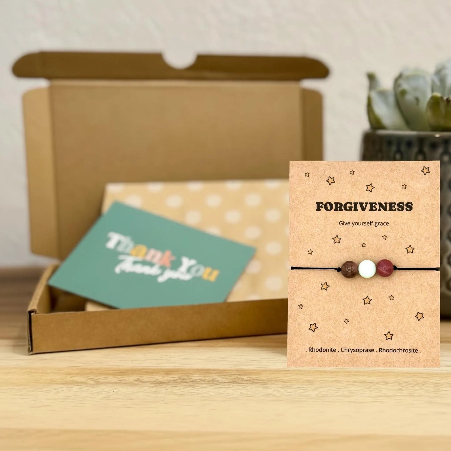 Forgive Yourself Bracelet, Moving On Gift for Her, Encouragement Bracelet, Letting Go Crystal Jewellery, Fresh Start Keepsake