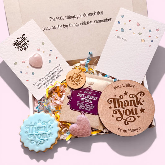 Nursery Teacher Thank You Gift Box, Personalised Appreciation Gift