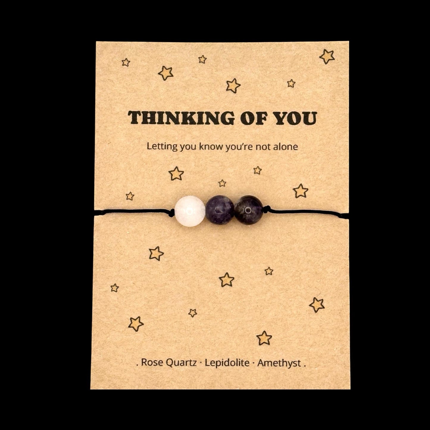 Thinking Of You Gift, Personalised Bracelet, Meaningful Letterbox Gift, Comfort Gift For Friend, Cheer Up Present