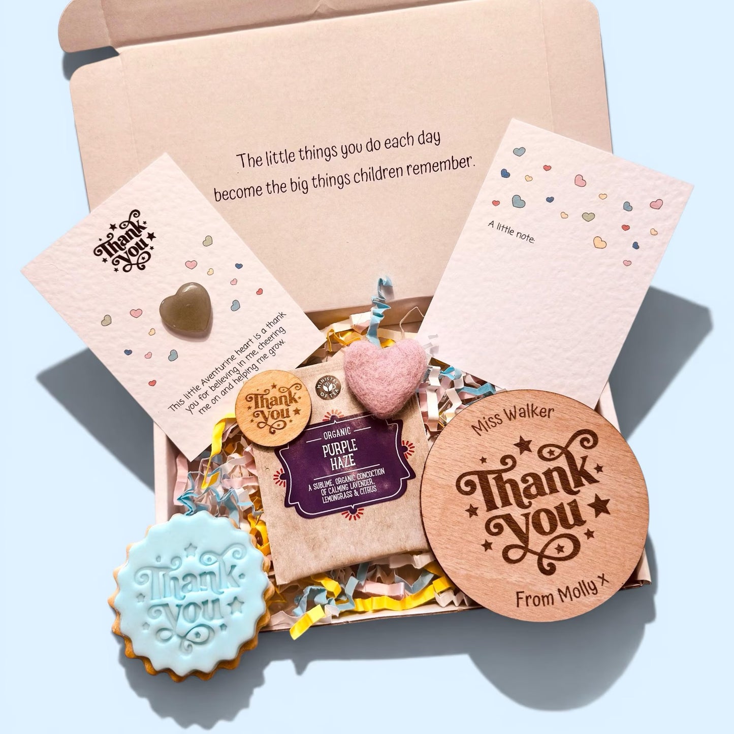 Nursery Teacher Thank You Gift Box, Personalised Appreciation Gift