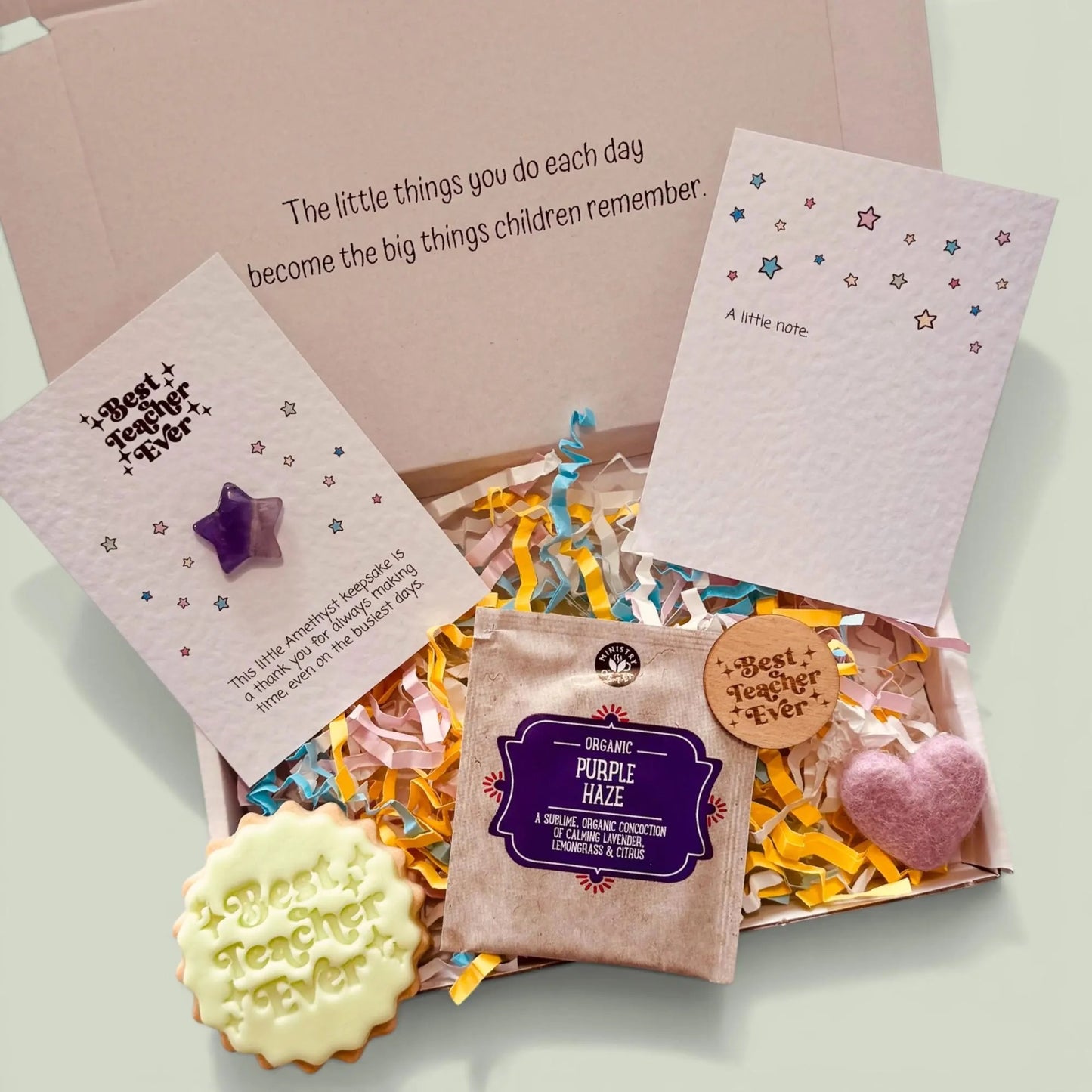 Best Teacher Ever Gift Box, Personalised Teacher Thank You Gift, End of Term Keepsake