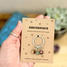 Abundance Crystal Keyring – New Chapter & Positive Intention Keepsake