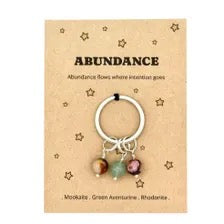 Abundance Crystal Keyring – New Chapter & Positive Intention Keepsake